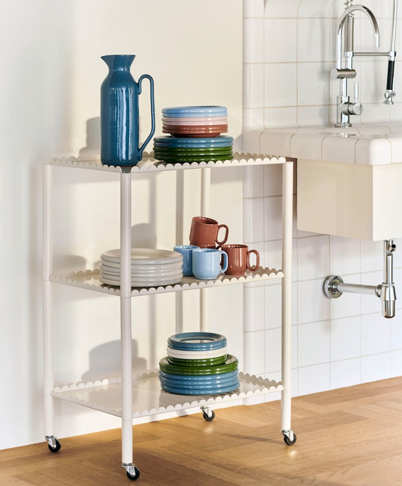 HAY trolley and ceramics representing how they reflect brand experience in each product
